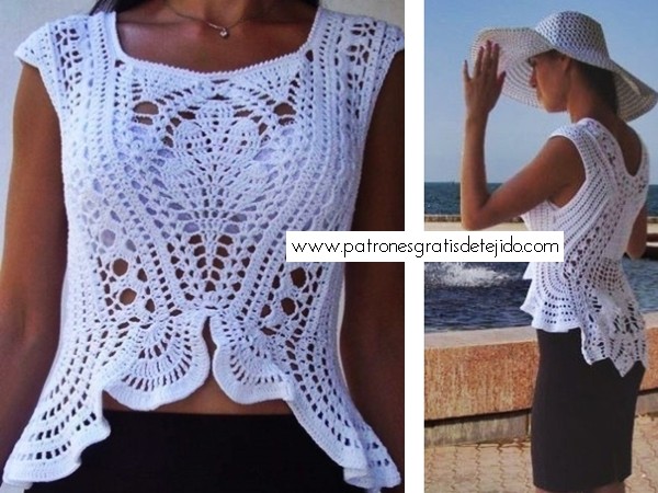 apetito etc. Alfabeto Blusa con estilo para tejer a crochet | Patrones y tutoriales