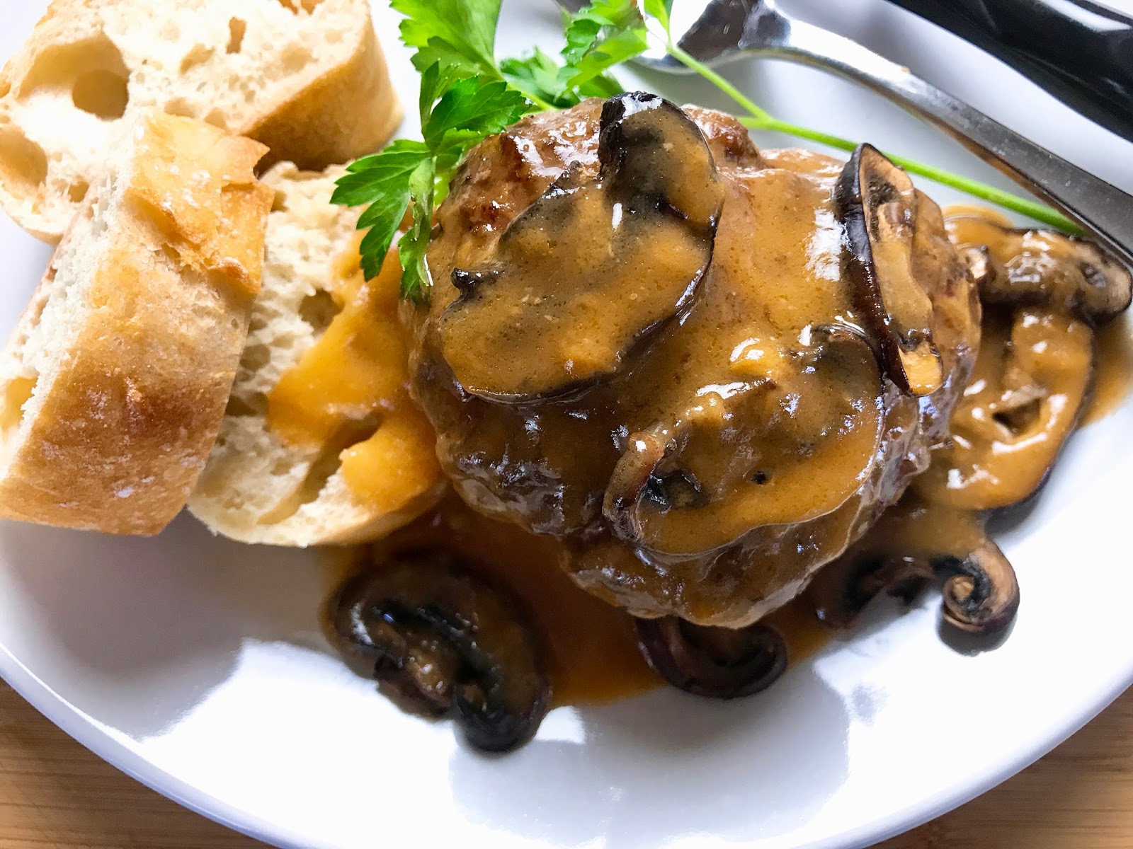 Hamburger Steaks with Mushroom Gravy