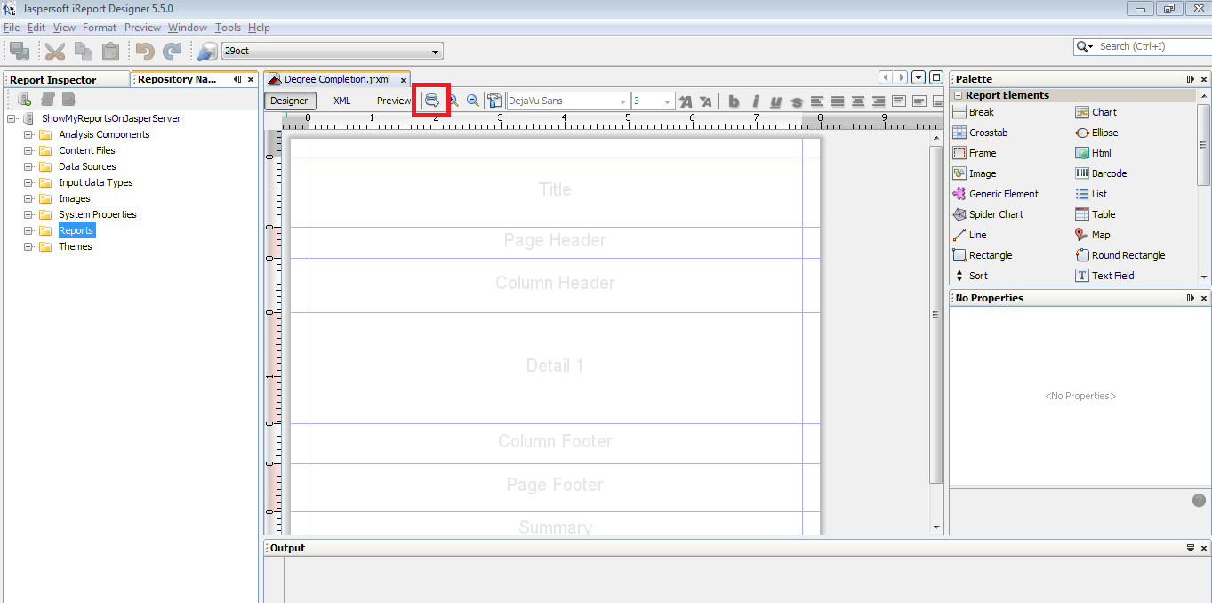 How to create a report in jasper ireport