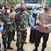 Dandim 0824/Jember Bersama Kapolres Jember, Patroli Penegakkan Disiplin Protokol Kesehatan Covid 19 Di Pasar Rambipuji