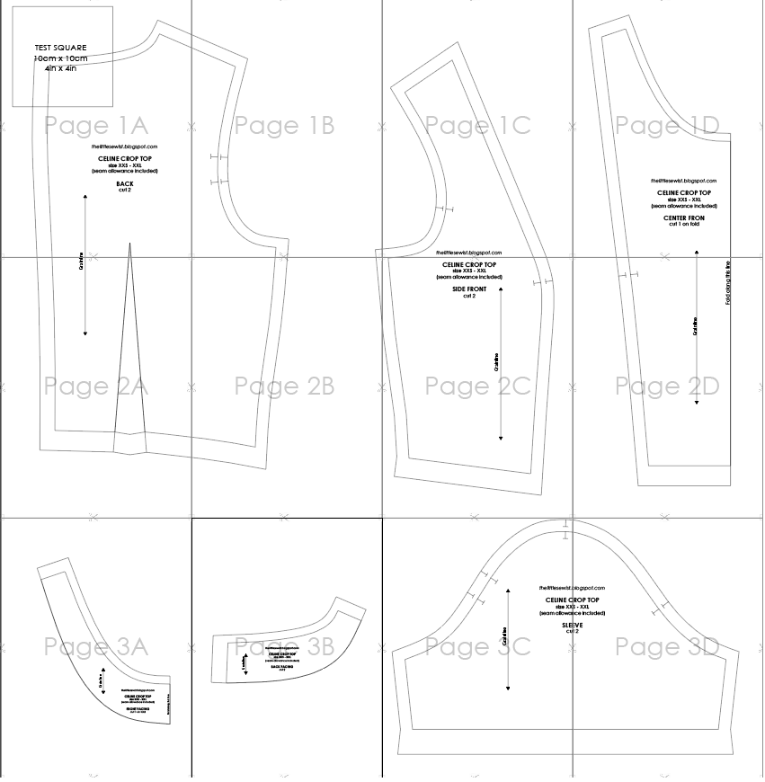 The Little Sewist Free sewing pattern Celine crop top
