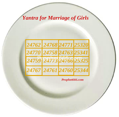 Yantra for removing delays in the Marriage of Girls