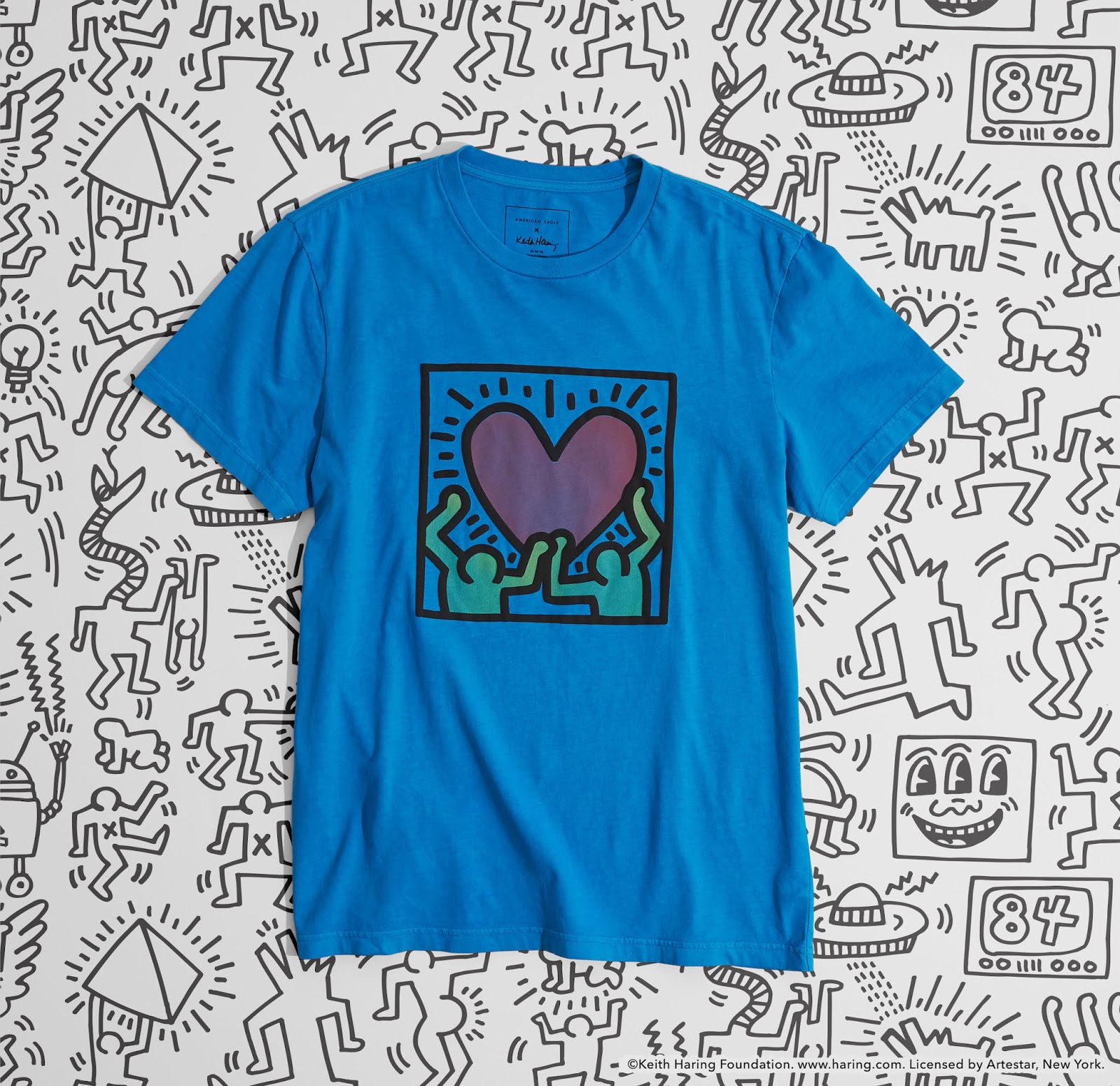 La colección cápsula de American Eagle y la Fundación Keith Haring en