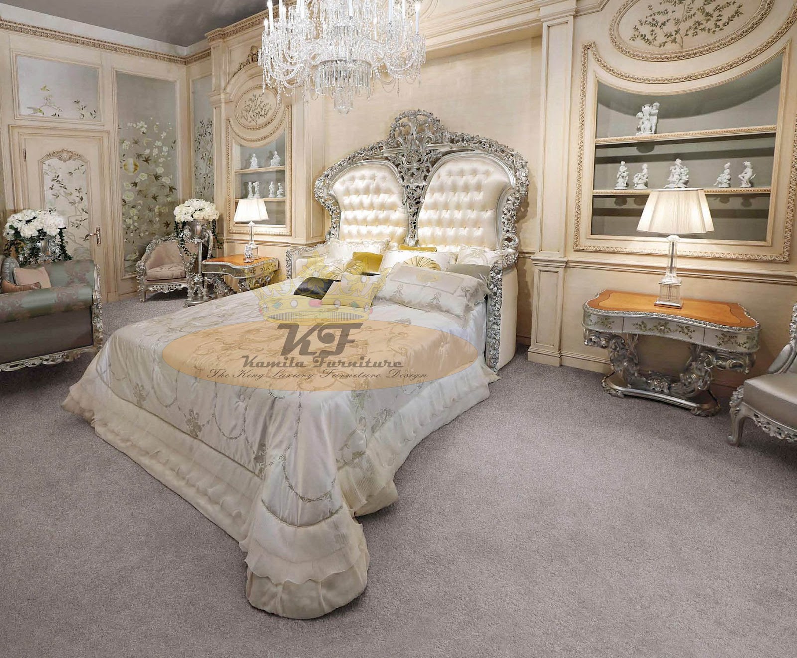 Kamila Furniture LUXURY CLASSIC ITALIAN FURNITURE BEDROOM