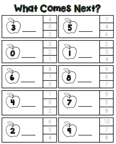 Number Sequencing: 0-10 | TJ Homeschooling