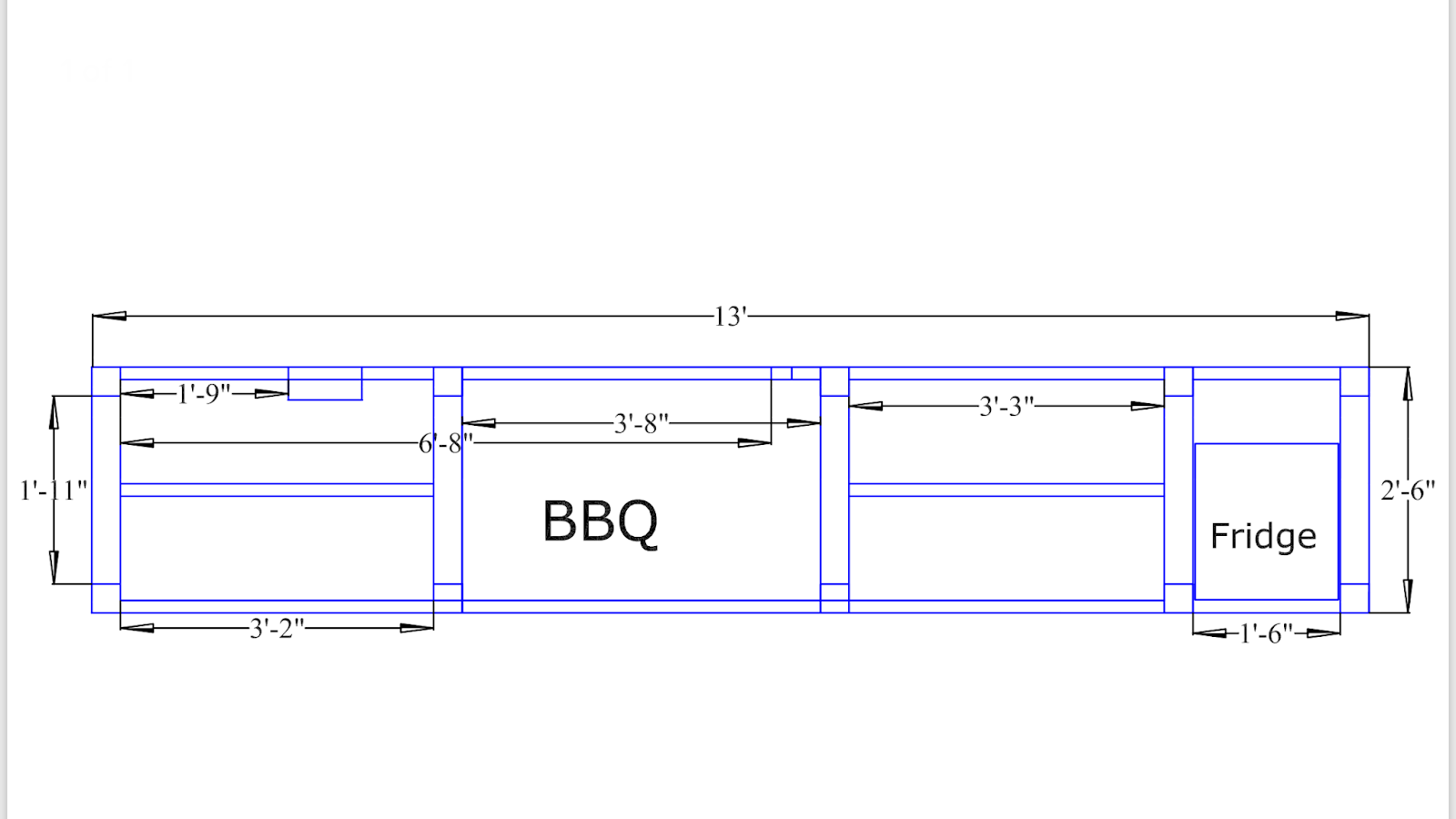 Outdoor Kitchen Dimensions