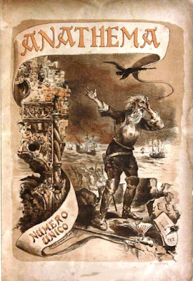 Portada de la revista Anathema,Coimbra, 1890