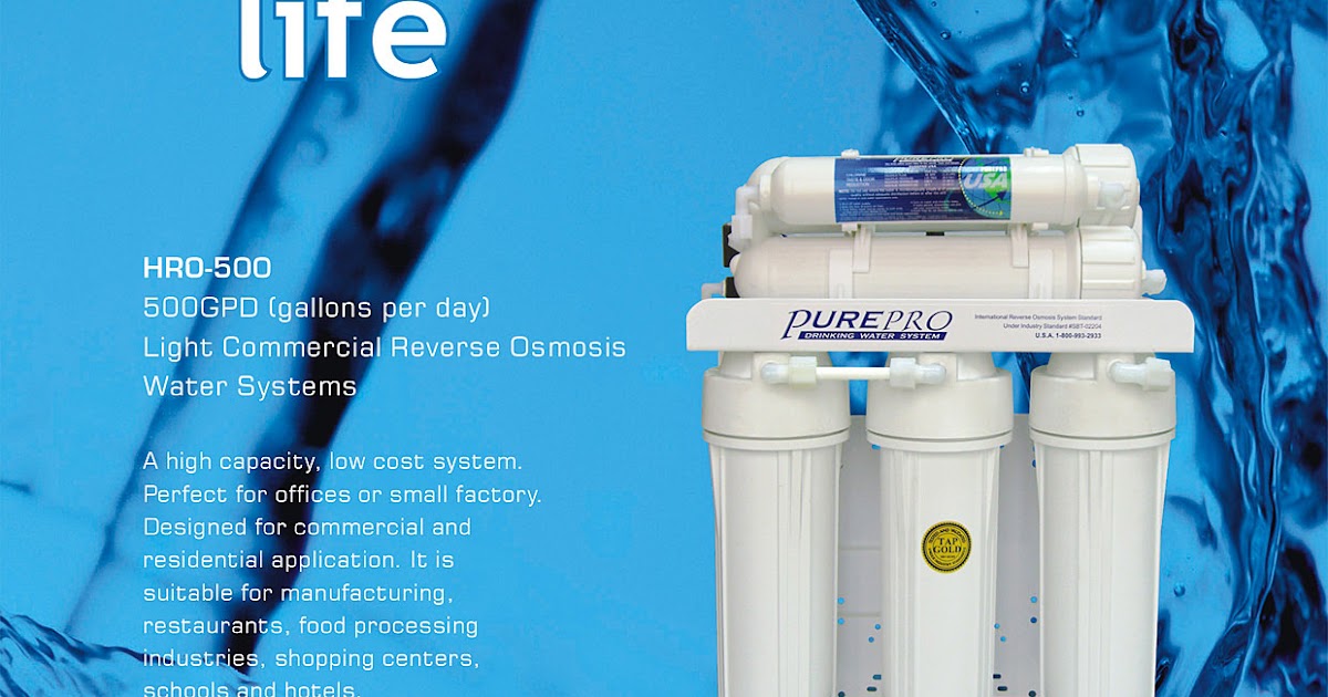 PurePro® HRO500 Light Commercial Reverse Osmosis Water System