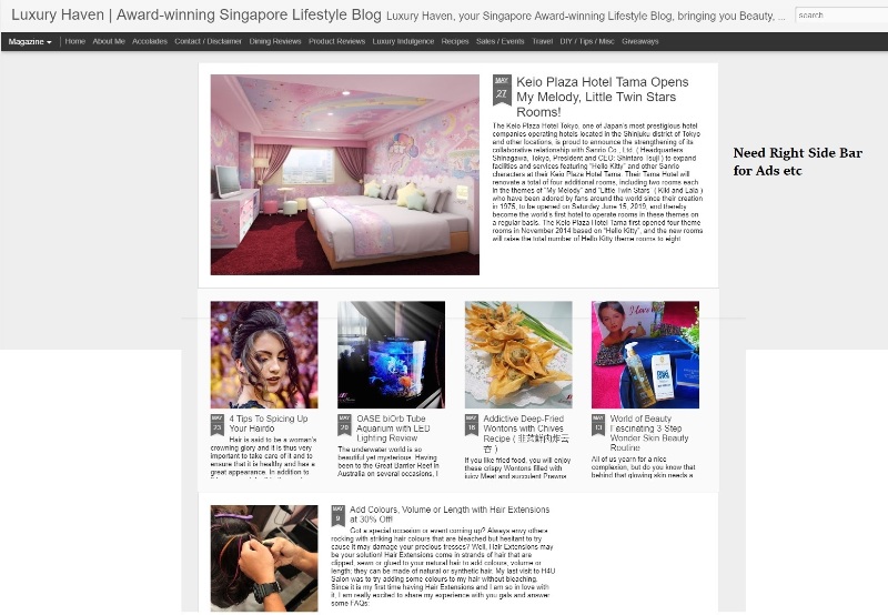 Blogging Breaks for Luxury Haven Lifestyle Blog blogger magazine dynamic template design