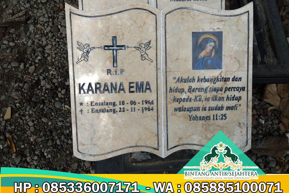Batu Nisan Katolik, Model Batu Nisan Granit, Contoh Batu Nisan Katolik