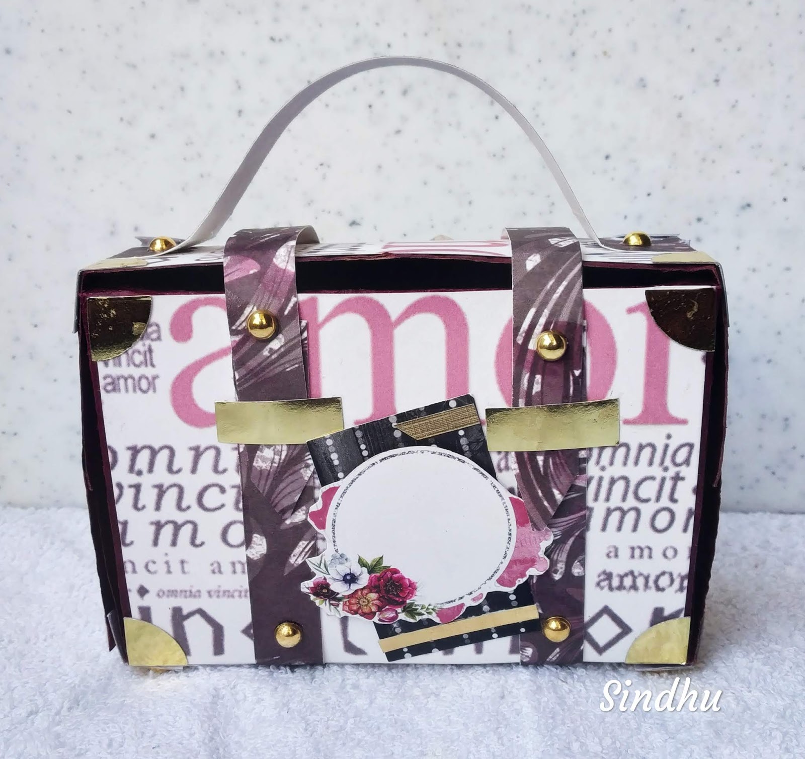 Colors of My Crafty World Paper Suitcase