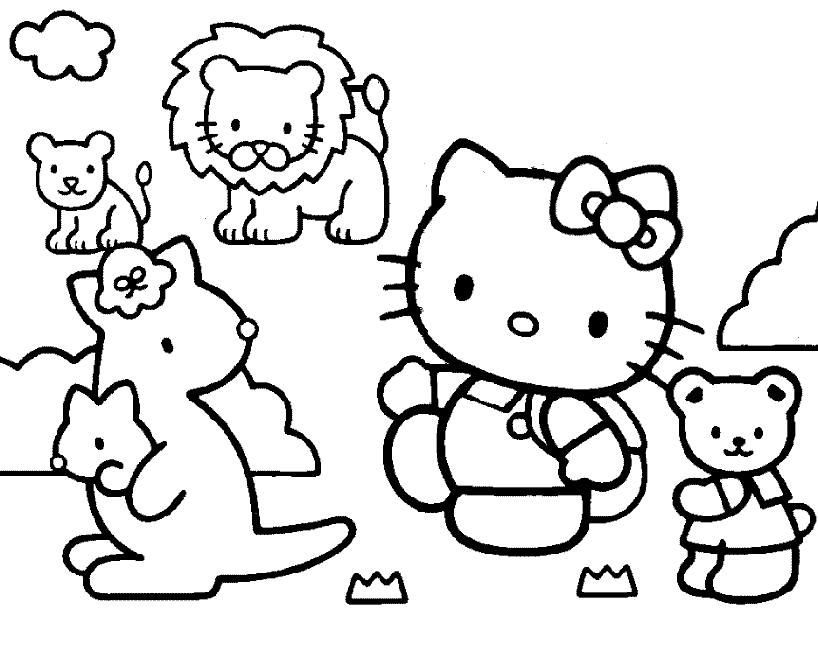 i love you hello kitty coloring pages - photo #32