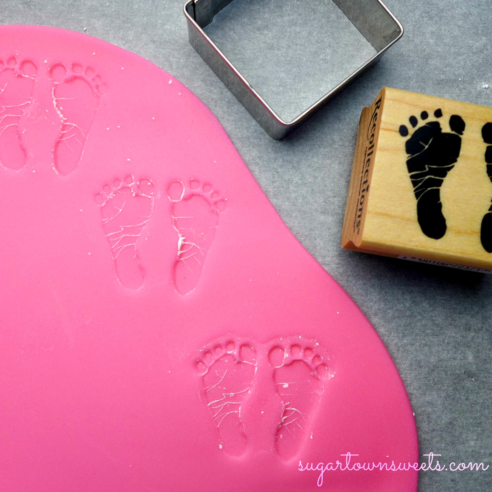 Sugartown Sweets Footprint Baby Shower Cookies