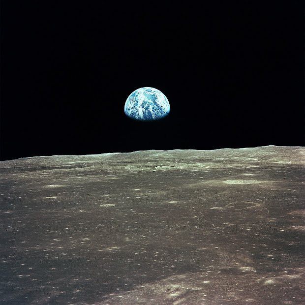 Apollo 11 - Earthrise over the Moon