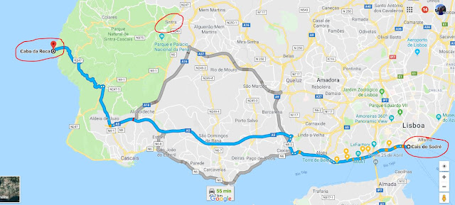Mapa da companhia ferroviária espanhola colocou Lisboa em Santarém