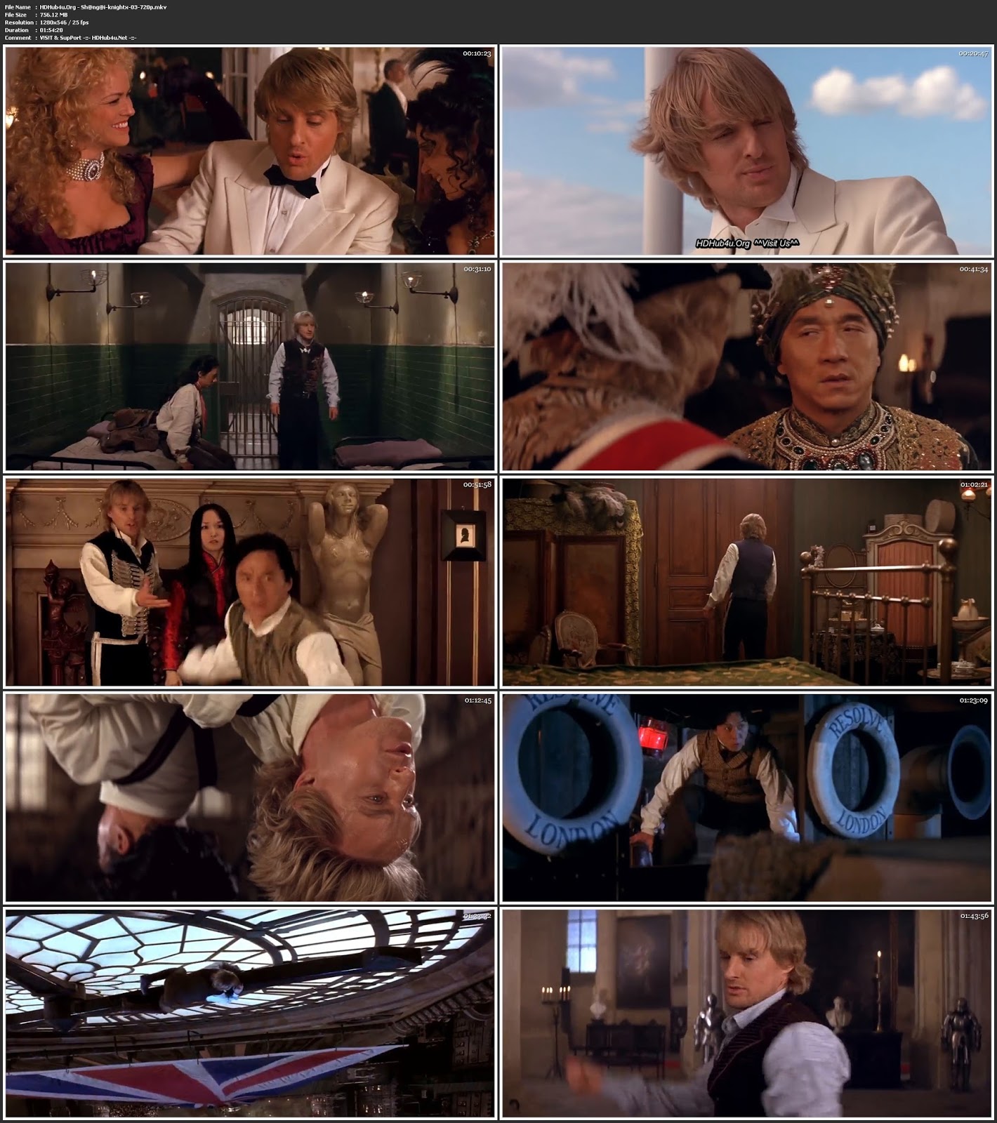 Shanghai Knights 2003 Hindi Dual Audio 720p BluRay 750MB Download