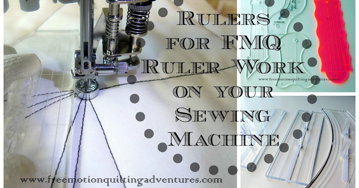 Amy's Free Motion Quilting Adventures: Ruler Work on a Domestic