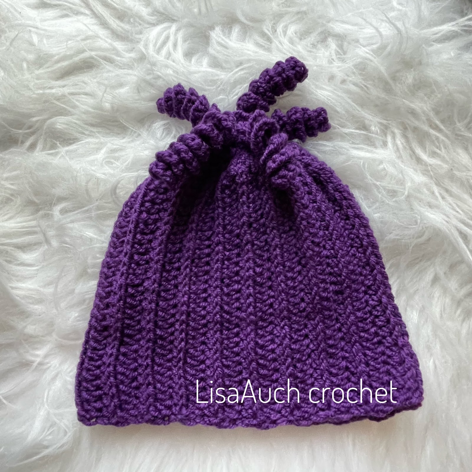Crochet Baby Beanie Newborn HAT FREE Easy pattern 