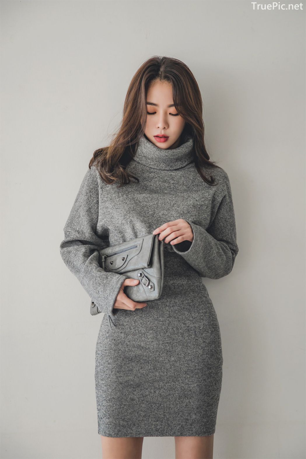 Korean fashion model - An Seo Rin - Woolen office dress collection - TruePic.net - Picture 21