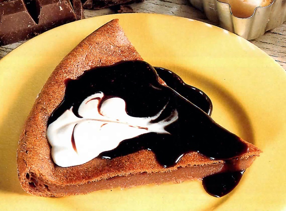 Crustless Chocolate Tart Crustless Chocolate Tart: Deesert chocolate tart, baked without a crust, served with an indulgent mocha sauce.