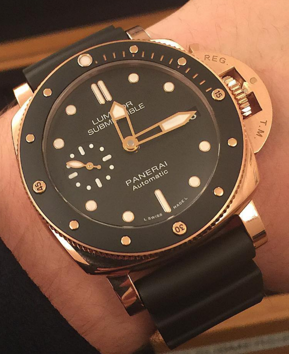 PANERAI Luminor Submersible 1950 3 Days Automatic Oro Rosso 42 mm - PAM0684 PANERAI Luminor Submersible 1950 3 Days Automatic Oro Rosso 42 mm