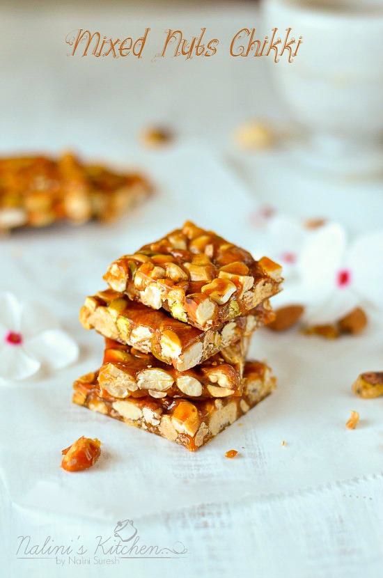 Mixed Nuts Brittle/Mixed Nuts Chikki Nalini'sKitchen