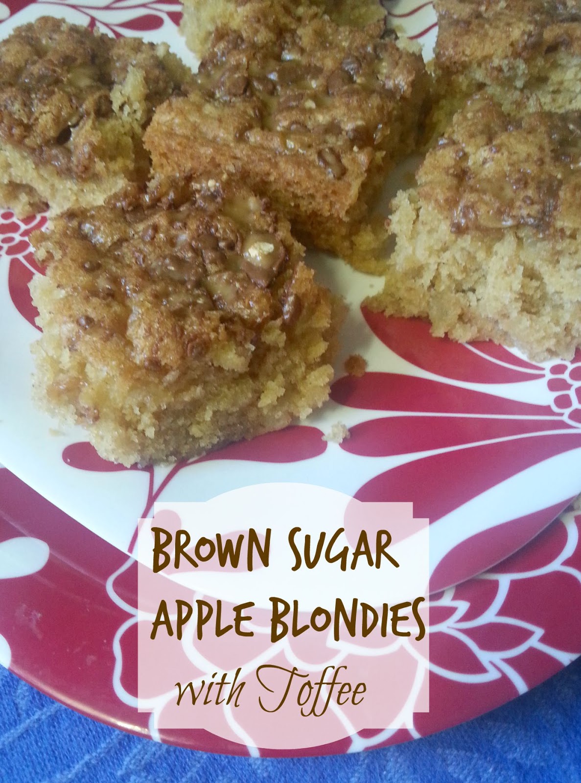 The Better Baker Brown Sugar Apple Blondies (with Toffee)