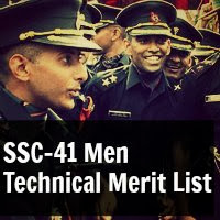 SSC-41 Men Technical Merit List