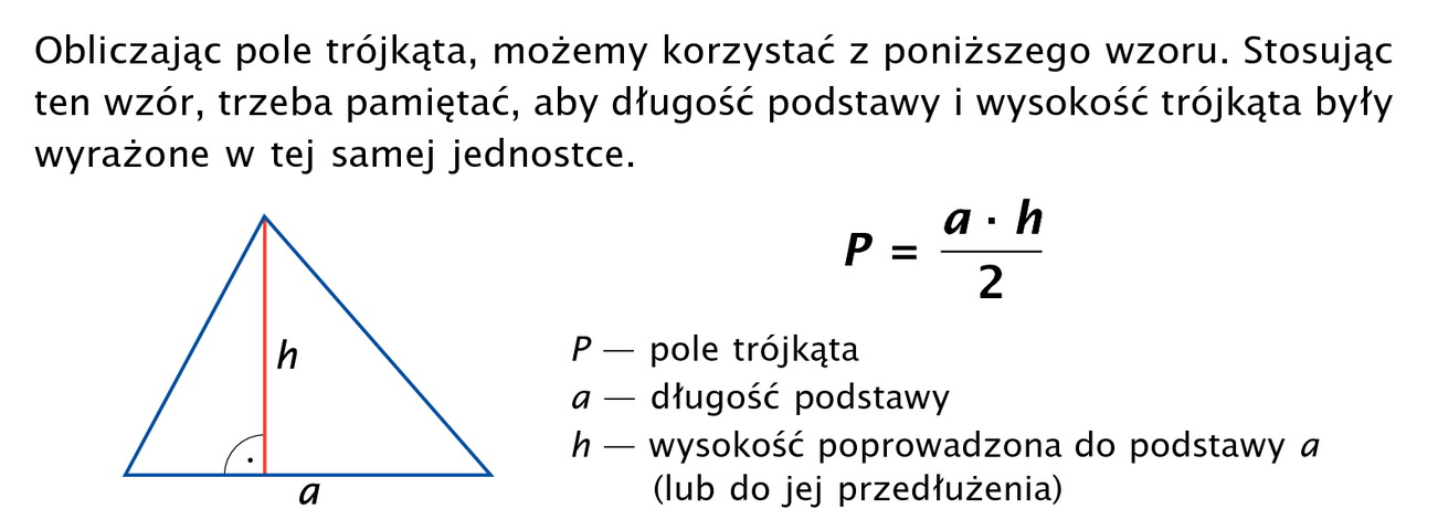 Jaki Jest Wzór Na Pole Trójkąta Temat 10: Pole trójkąta