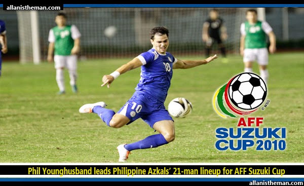 Phil Younghusband leads Philippine Azkals’ 21-man lineup for AFF Suzuki Cup