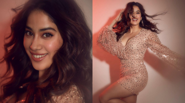 Janhvi Kapoor Shares Glamorous Pictures In Body-Hugging Sequin Dress.