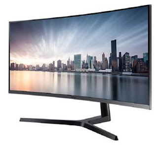 Monitor Komputer LED Samsung LC34H890WJE
