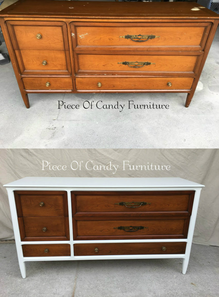 Piece Of Candy Furniture Mid Century Modern Two Tone Dresser