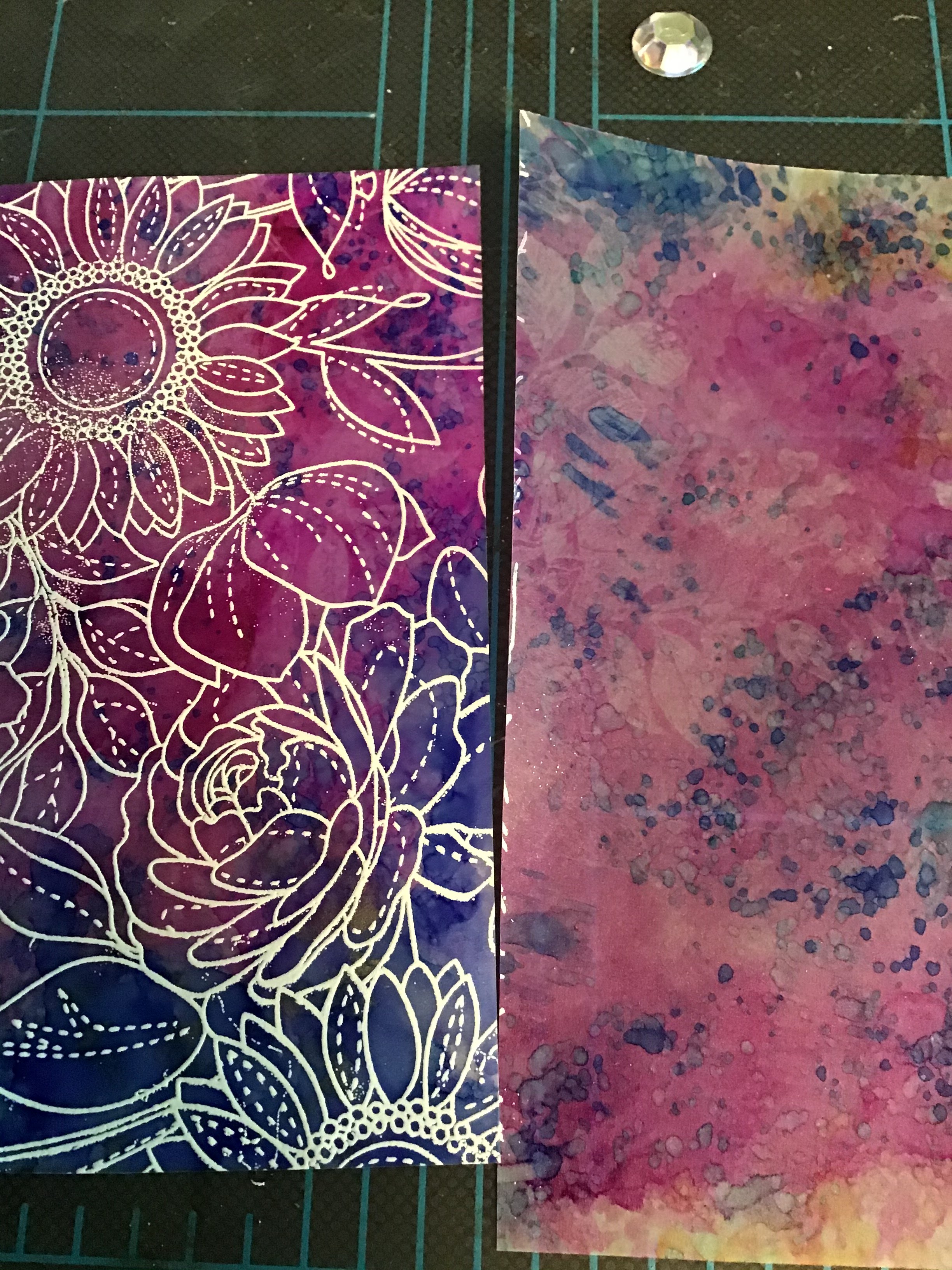 Susanbcards Alcohol ink on vellum