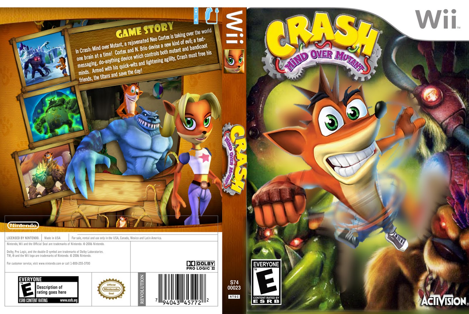 Crash Mind Over Mutant Nintendo Wii Wii U Via Torrent
