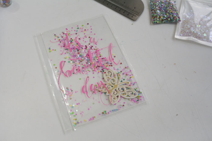 Shaker con brillantina