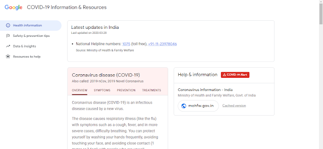 This COVID-19 Website By Google Tells You All You Need To Know About Coronavirus! - E Hacking News IT Security News