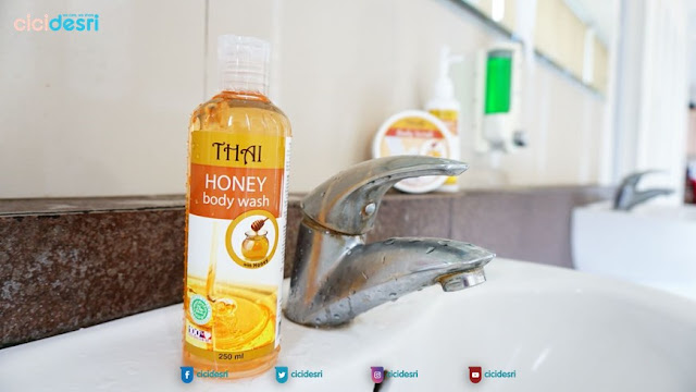 thai cosmetics, thai cosmetics honey series, body wash, body scrub, body lotion