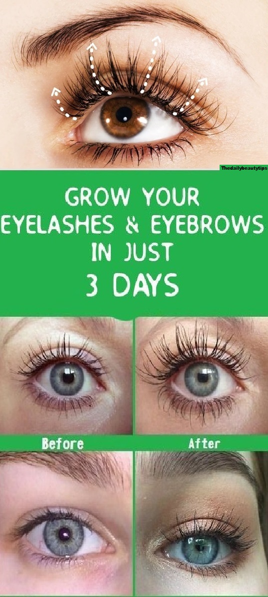 How To Grow Your Eyelashes&Eyebrows In Just 3Days?