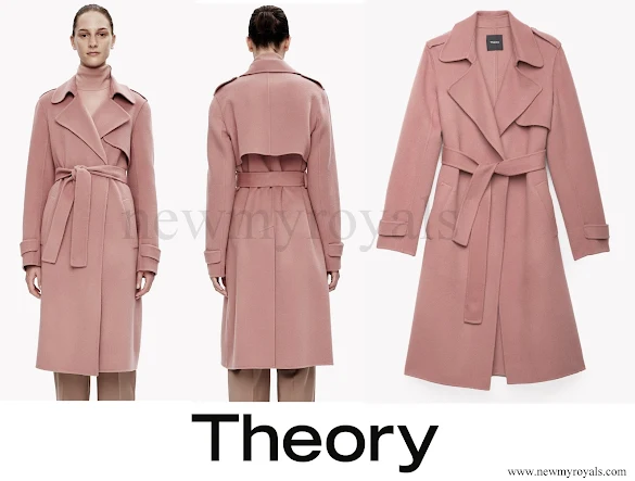 Princess Marie wore Theory Double-Face Wool-Cashmere Trench Coat