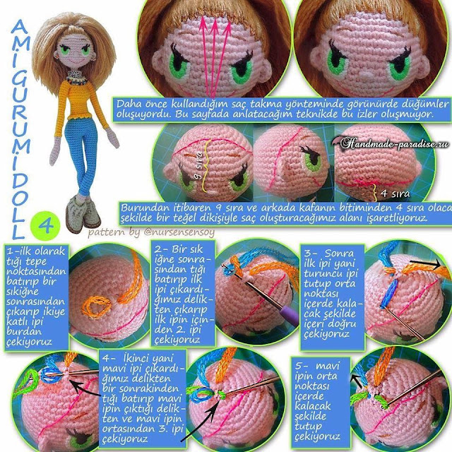 Amigurumi. Tığ Moda Tutkulu Bebek (8)