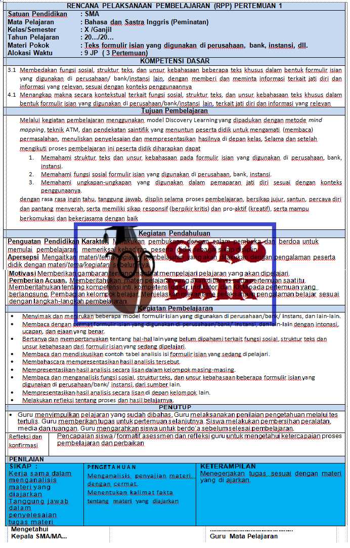 contoh rpp k13 sma contoh rpp k13 sma