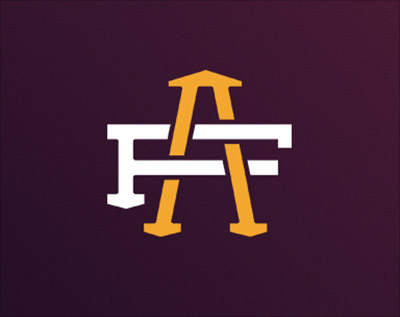 Overlapping Characters & Words Trend Desain logo Tahun 2018 - Overlapping Characters & Words