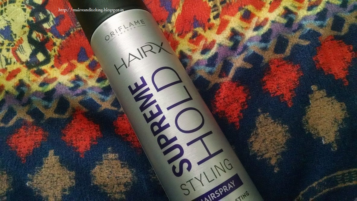 Alive n Kicking: Oriflame HairX Supreme Hold Styling Hairspray Review