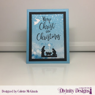 Stamp Set: Keep Christ  Custom Dies: Pierced Rectangles, Holy Night  Paper Collection: Christmas 2019
