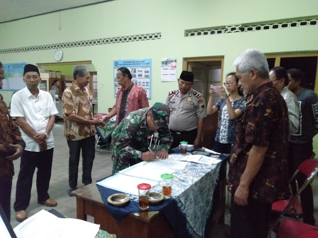 Danramil Hadiri Deklarasi Damai Pilkades Desa Pluneng