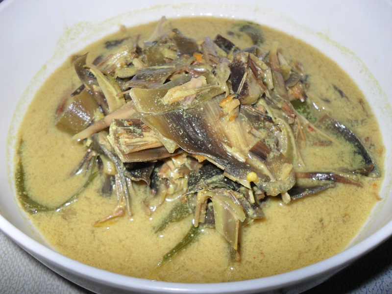 Dari Dapur Ummi Bakery Masak Lemak Jantung Pisang