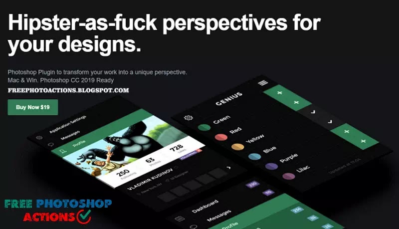 Perspective Mockups Plugin for Photoshop Free Download