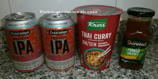 Disfrutabox: Cruzcampo IPA, Thai curry Knorr y Sharwood