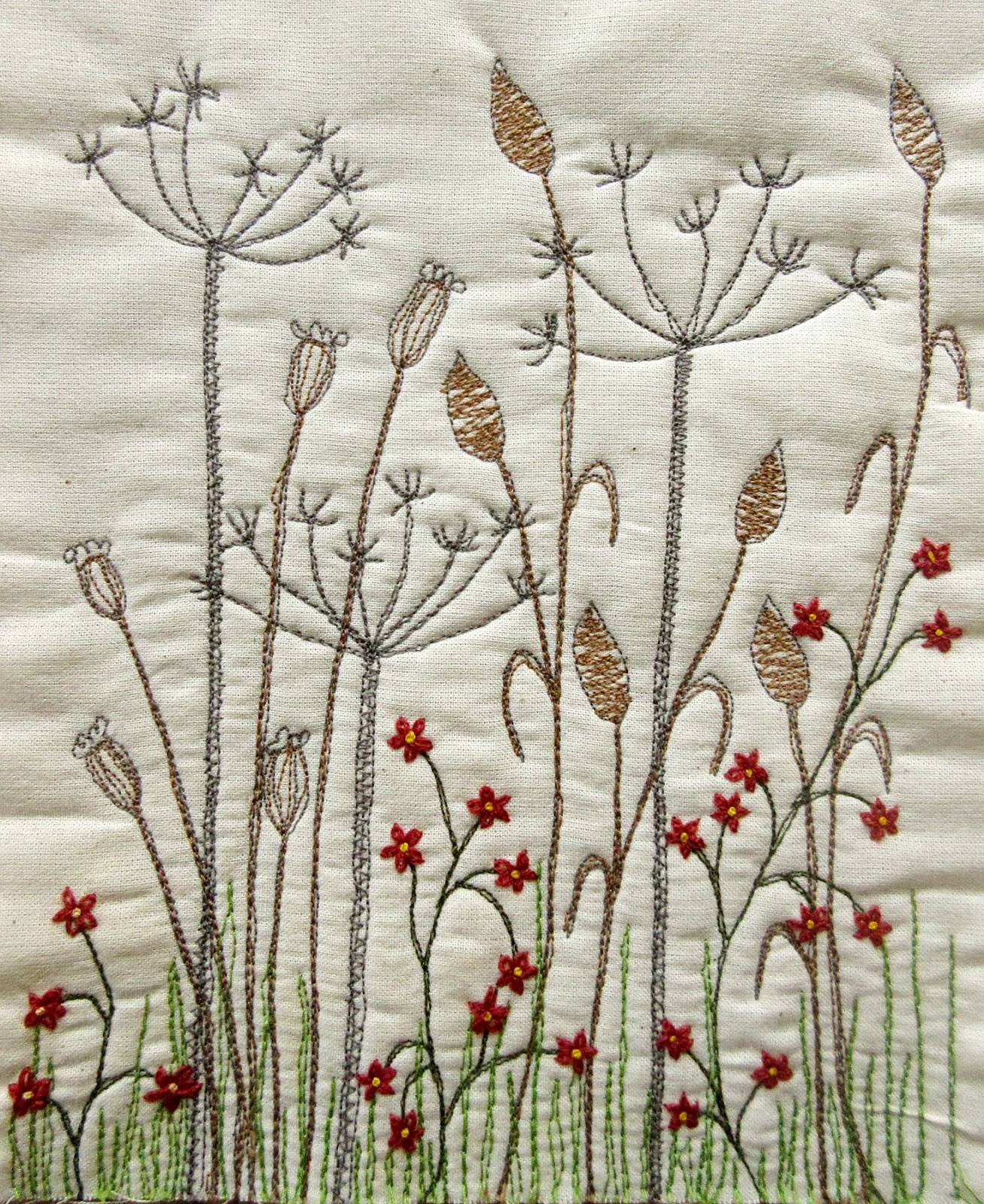 Sew Annie Sew Embroidered Seed Heads, etc